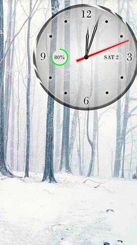 Clock, calendar, battery für Android spielen. Live Wallpaper Uhr, Kalender, Batterie kostenloser Download.