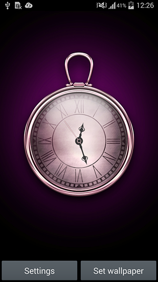 Screenshots of the Clock HD for Android tablet, phone.