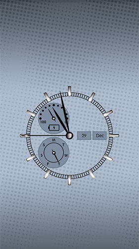 Screenshots of the Clock: real time for Android tablet, phone.