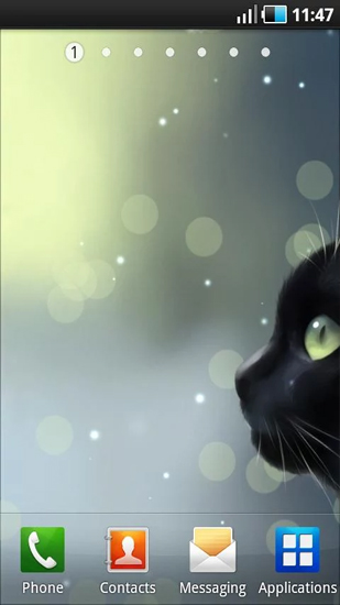 Descargar Curious Cat para Android gratis. El fondo de pantalla animados  Gato curioso en Android.