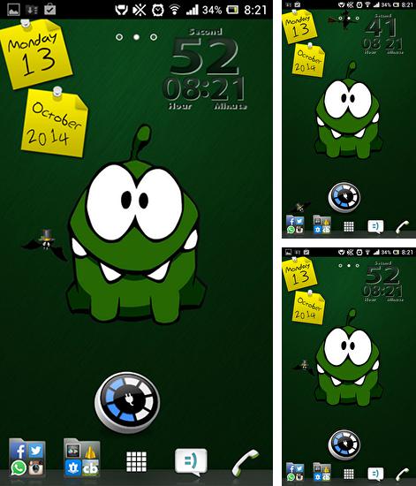 Kostenloses Android-Live Wallpaper Cut the Rope. Vollversion der Android-apk-App Cut the rope für Tablets und Telefone.