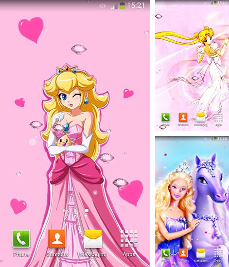 Kostenloses Android-Live Wallpaper Niedliche Prinzessin. Vollversion der Android-apk-App Cute princess für Tablets und Telefone.
