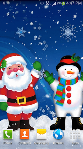 Télécharger le fond d'écran animé gratuit Bonhomme aimable de neige. Obtenir la version complète app apk Android Cute snowman pour tablette et téléphone.