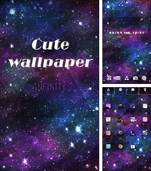 Kostenloses Android-Live Wallpaper Sympathischer Wallpaper: Unendlichkeit. Vollversion der Android-apk-App Cute wallpaper: Infinity für Tablets und Telefone.