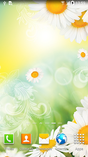 Android 用Live wallpapersのカモマイルをプレイします。ゲームDaisies by Live wallpapersの無料ダウンロード。
