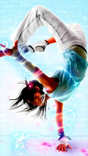 Screenshots of the Dance for Android tablet, phone.