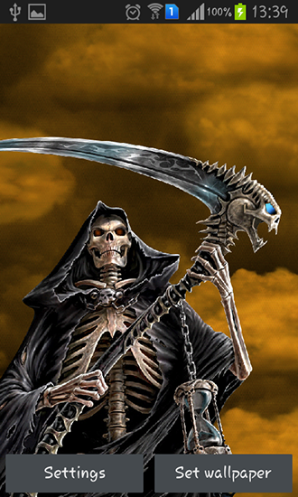 Papeis de parede animados Morte Negra para Android. Papeis de parede animados Dark death para download gratuito.