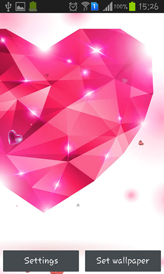 Diamond hearts by Live wallpaper HQ