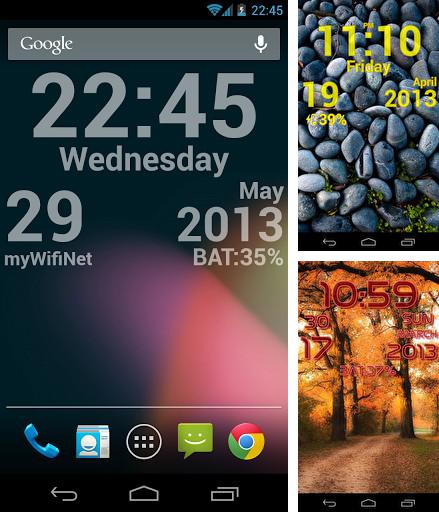 Télécharger le fond d'écran animé gratuit Montre  . Obtenir la version complète app apk Android Digi clock pour tablette et téléphone.