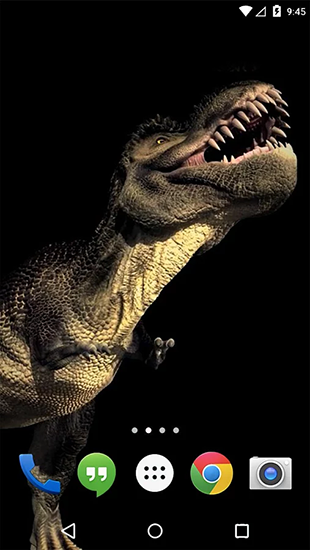 Dino T-Rex 3D - скачать бесплатно живые обои для Андроид на рабочий стол.