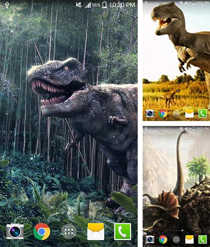 Kostenloses Android-Live Wallpaper Dinosaurier. Vollversion der Android-apk-App Dinosaur by live wallpaper HongKong für Tablets und Telefone.