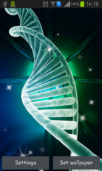 DNA live wallpaper for Android. DNA free download for tablet and phone.