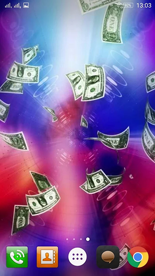 Fondos de pantalla animados a Dollar tornado para Android. Descarga gratuita fondos de pantalla animados Tornado de dólares .