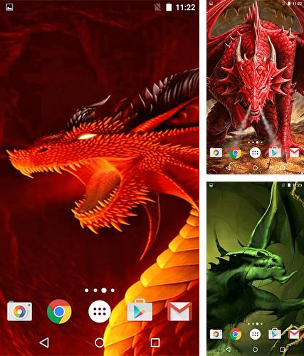 Kostenloses Android-Live Wallpaper Drache. Vollversion der Android-apk-App Dragon by MISVI Apps for Your Phone für Tablets und Telefone.