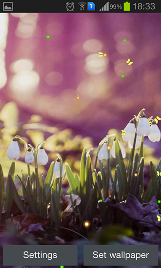 Screenshots of the Early spring: Nature for Android tablet, phone.