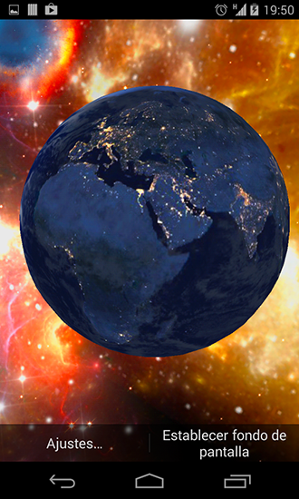 Fondos de pantalla animados a Earth 3D para Android. Descarga gratuita fondos de pantalla animados Tierra 3D.