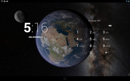 Earth and moon in gyro 3D für Android spielen. Live Wallpaper Erde und Mond im Gyroskop 3D kostenloser Download.