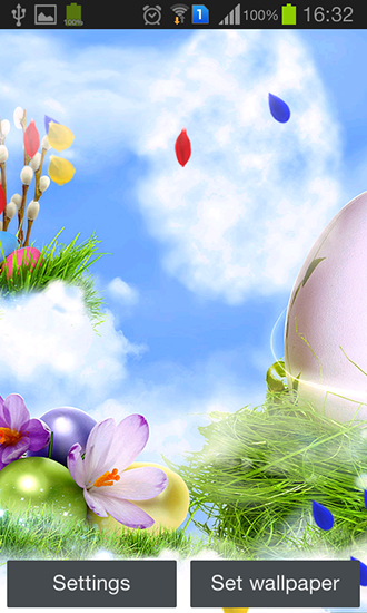 Screenshots of the Easter HD for Android tablet, phone.