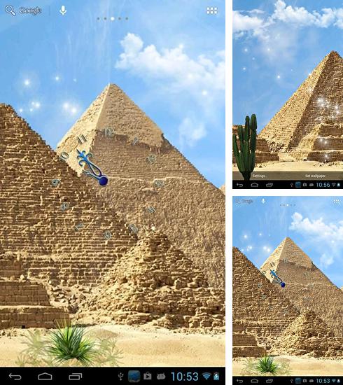 Zusätzlich zum Live Wallpaper Schmetterling für Android Mobiltelefone und Tablets, können Sie auch Egyptian pyramids, Ägyptische Pyramiden kostenlos herunterladen.
