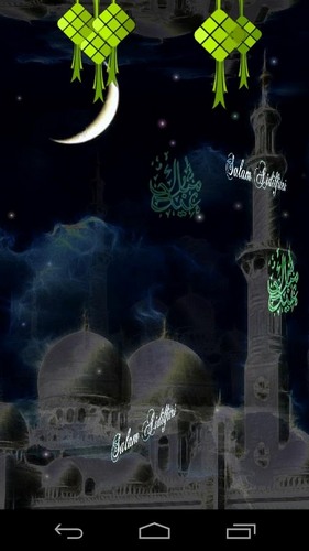 Screenshots do Eid Ramadan para tablet e celular Android.