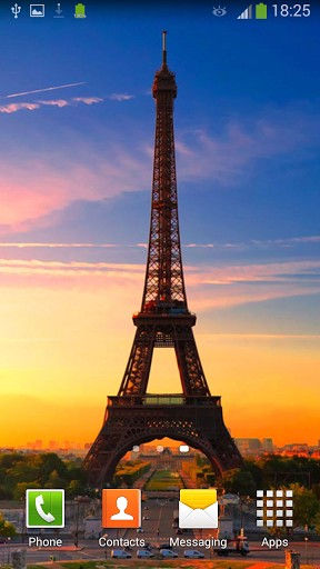 Скриншот Eiffel tower: Paris. Скачать живые обои на Андроид планшеты и телефоны.