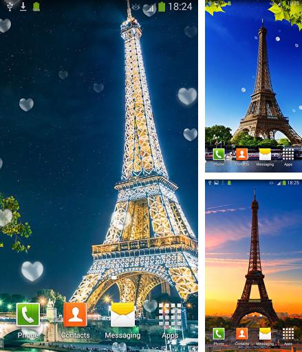 Eiffel tower: Paris - бесплатно скачать живые обои на Андроид телефон или планшет.