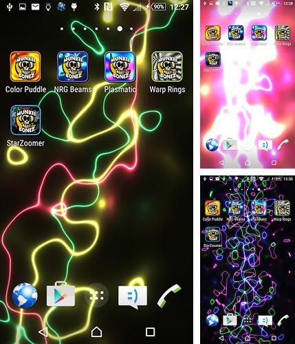 En plus du fond d'écran Mon nom 2  pour téléphones et tablettes Android, vous pouvez aussi télécharger gratuitement Colonnes énergétiques , Energy beams.