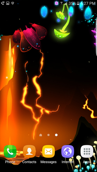 Epic Lava Cave für Android spielen. Live Wallpaper Epische Lavahöhle kostenloser Download.