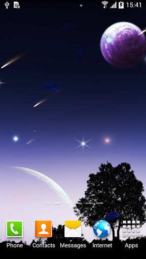 Screenshots of the Falling stars for Android tablet, phone.