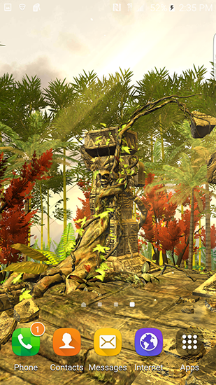 Écrans de Fantasy nature 3D pour tablette et téléphone Android.