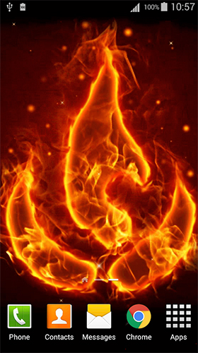 Геймплей Fire by Lux Live Wallpapers для Android телефона.