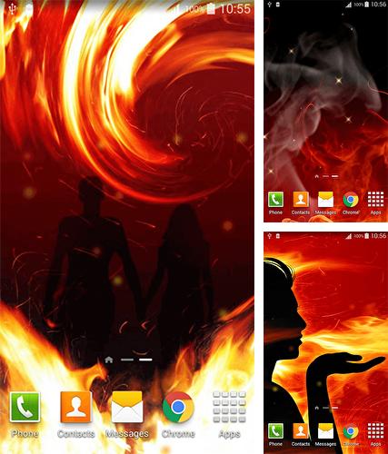 Kostenloses Android-Live Wallpaper Feuer. Vollversion der Android-apk-App Fire by Lux Live Wallpapers für Tablets und Telefone.
