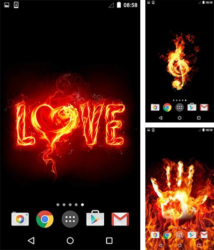 Kostenloses Android-Live Wallpaper Feuer. Vollversion der Android-apk-App Fire by MISVI Apps for Your Phone für Tablets und Telefone.