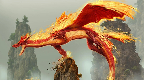 Screenshots of the Fire dragon by Amazing Live Wallpaperss for Android tablet, phone.