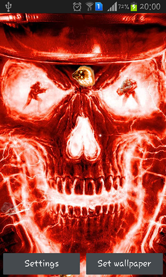 Download livewallpaper Fire skulls for Android. Get full version of Android apk livewallpaper Fire skulls for tablet and phone.