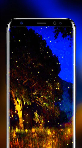 Capturas de pantalla de Fireflies by Live Wallpapers HD para tabletas y teléfonos Android.