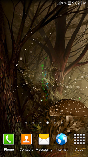 Fondos de pantalla animados a Fireflies: Jungle para Android. Descarga gratuita fondos de pantalla animados Luciérnagas: Selva.