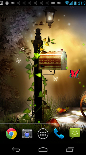 Firefly by orchid für Android spielen. Live Wallpaper Glühwürmchen kostenloser Download.
