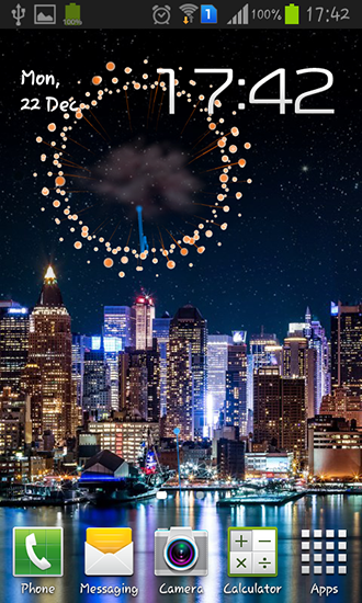 Fondos de pantalla animados a Fireworks 2015 para Android. Descarga gratuita fondos de pantalla animados Fuegos artificiales 2015.