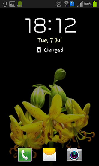 Screenshots of the Flower bud for Android tablet, phone.