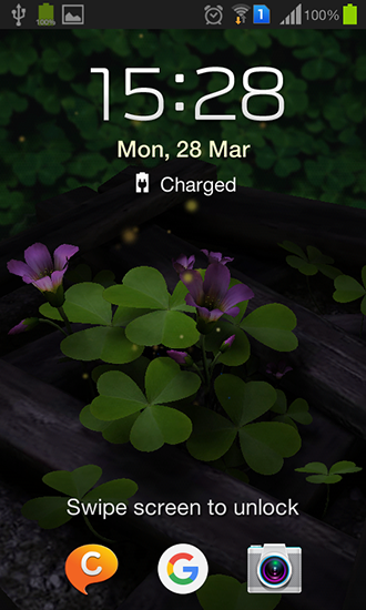 Screenshots of the Flowers 3D for Android tablet, phone.