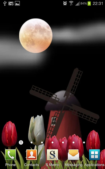 Écrans de Flowers HD pour tablette et téléphone Android.