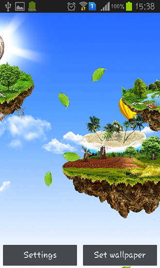 Screenshots of the Flying islands for Android tablet, phone.