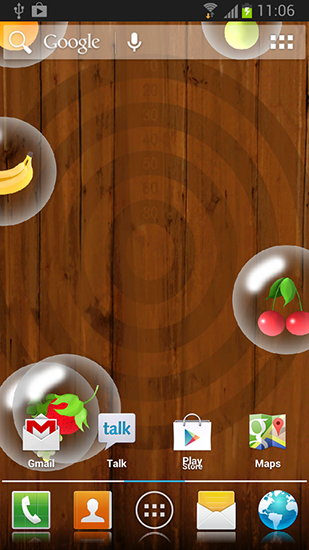 Friut für Android spielen. Live Wallpaper Frucht kostenloser Download.