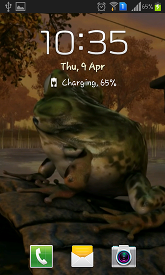 Screenshots of the Frog 3D for Android tablet, phone.