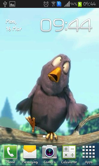 Funny bird live wallpaper for Android. Funny bird free download for tablet  and phone.