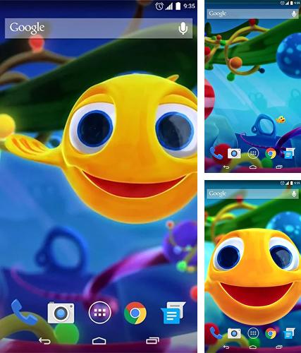 Kostenloses Android-Live Wallpaper Lustiger Kleiner Fisch. Vollversion der Android-apk-App Funny little fish für Tablets und Telefone.