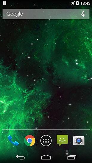 Screenshots of the Galaxy nebula for Android tablet, phone.