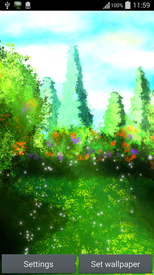 Écrans de Garden by Wallpaper art pour tablette et téléphone Android.