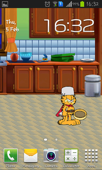 Waptrick.com - Home Sweet Garfield Download Android Live Wallpaper |  Waptrick Home Sweet Garfield Free Animated Background Download